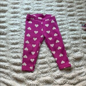 GAP Kids Pink Heart Leggings